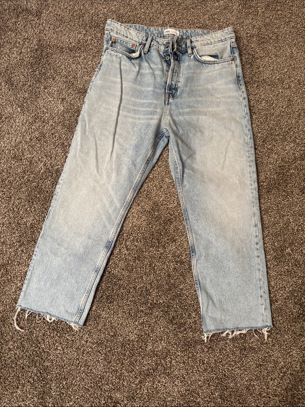 Light Blue High-Rise Straight Jeans - Women's